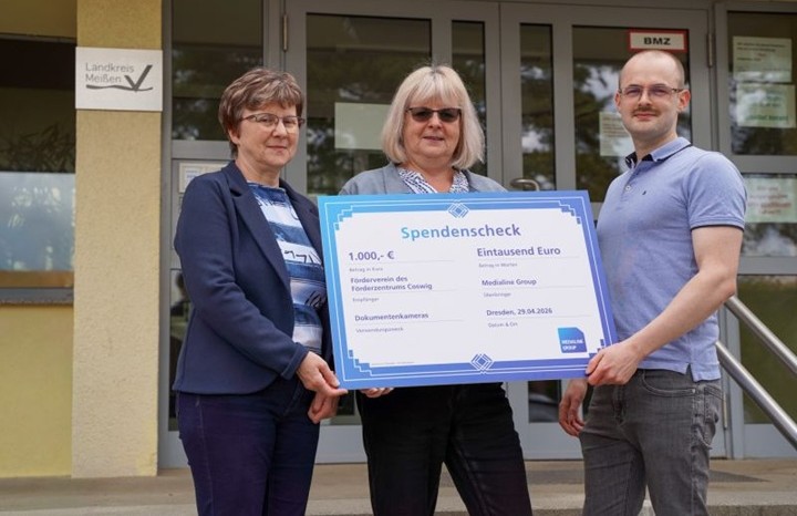 Herzensprojekt in Coswig: Medialine Group unterstützt digitales Lernen am Förderzentrum Peter Rosegger